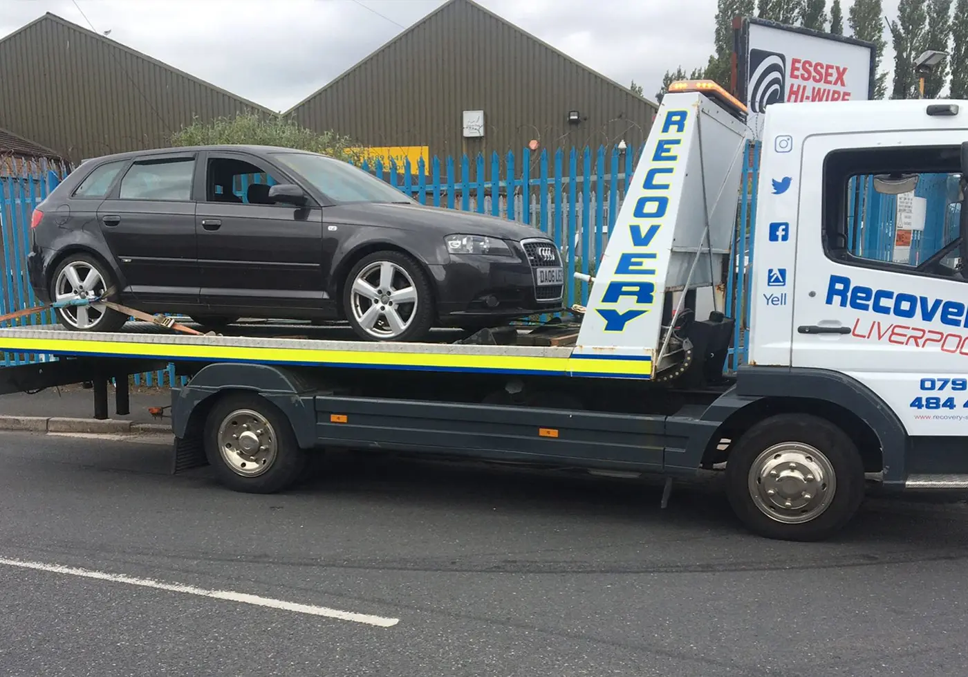 audi being recovered