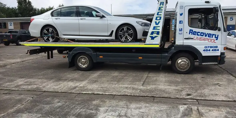 BMW being recovered
